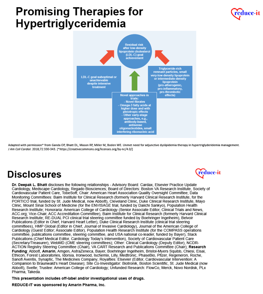 CVD & Vascepa EPA Fish Oil 4000 mg Daily "Reduction of Cardiovascular Events with Icosapent